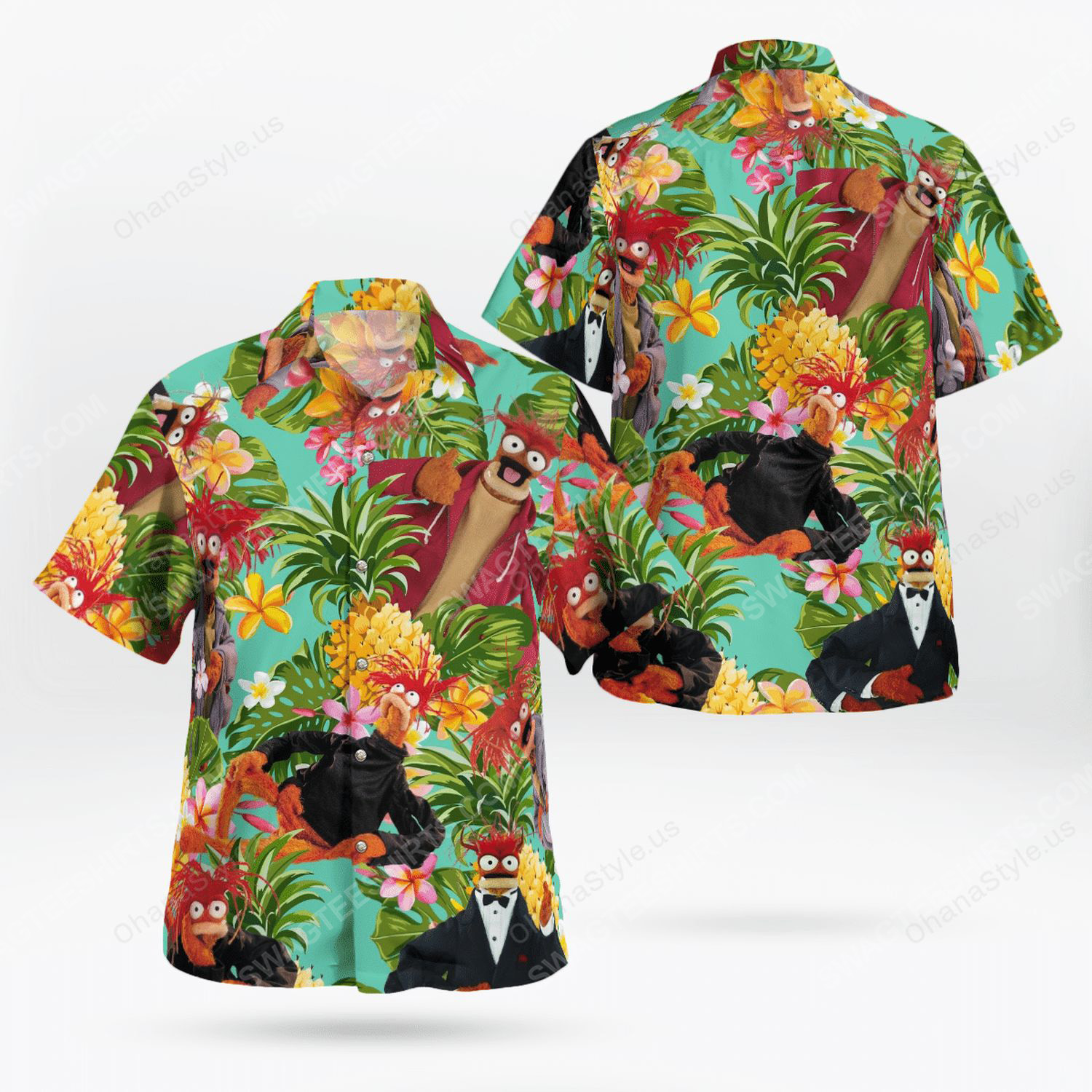 [special edition] The muppet show pepe the king prawn hawaiian shirt – maria