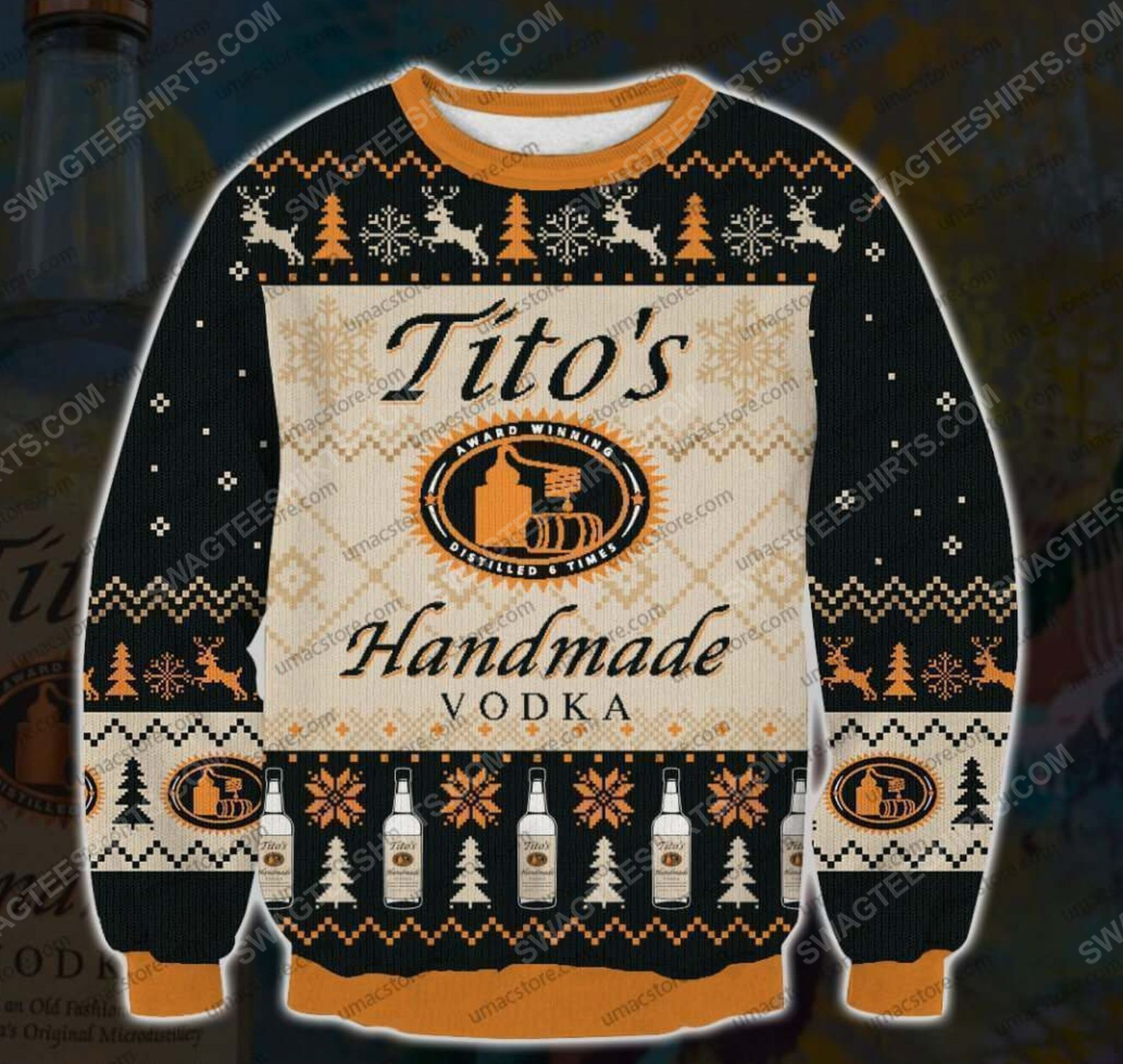 [special edition] Tito’s handmade vodka ugly christmas sweater – maria