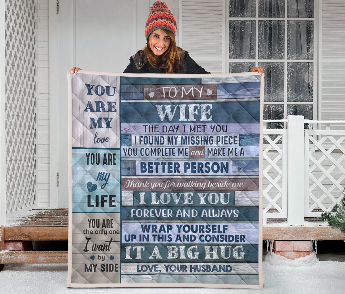 To my wife the day I met you QUILT1