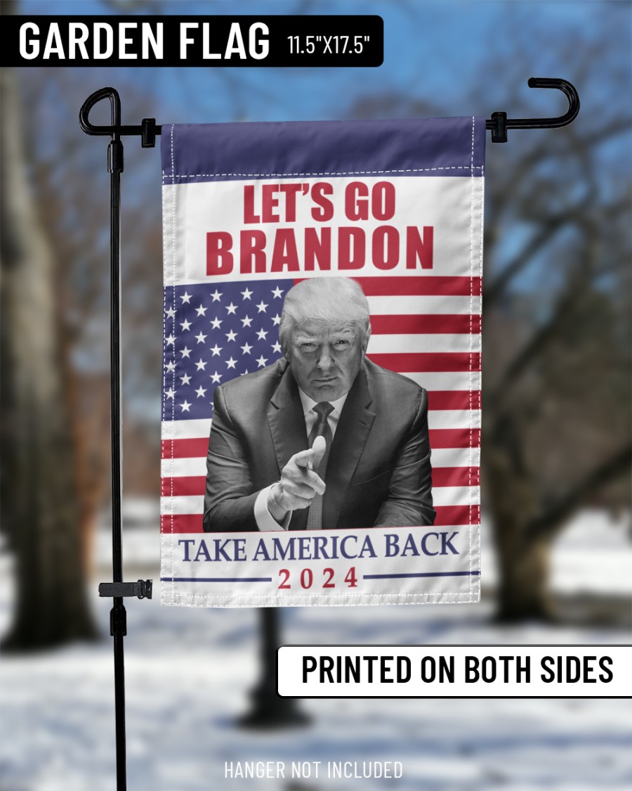 Trump Let's go Brandon Take America back 2024 flag