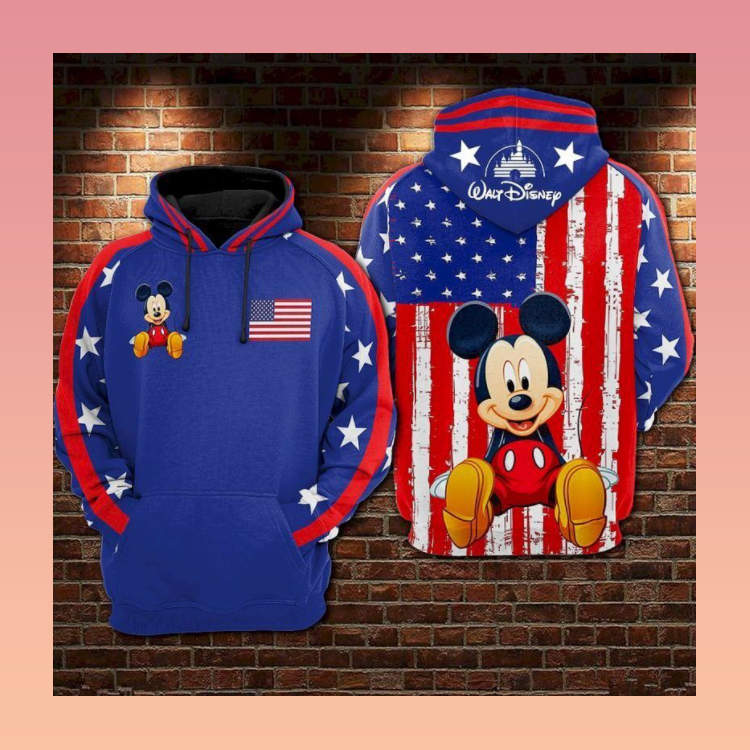 USA Mickey Mouse 3D Hoodie2