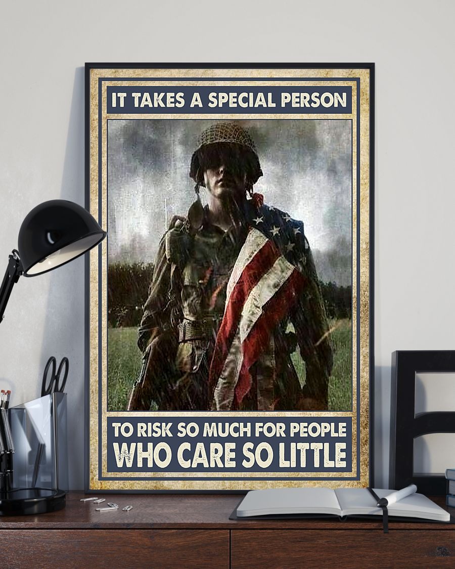 Veteran It takes a special person to risk so much for people who care so little poster3