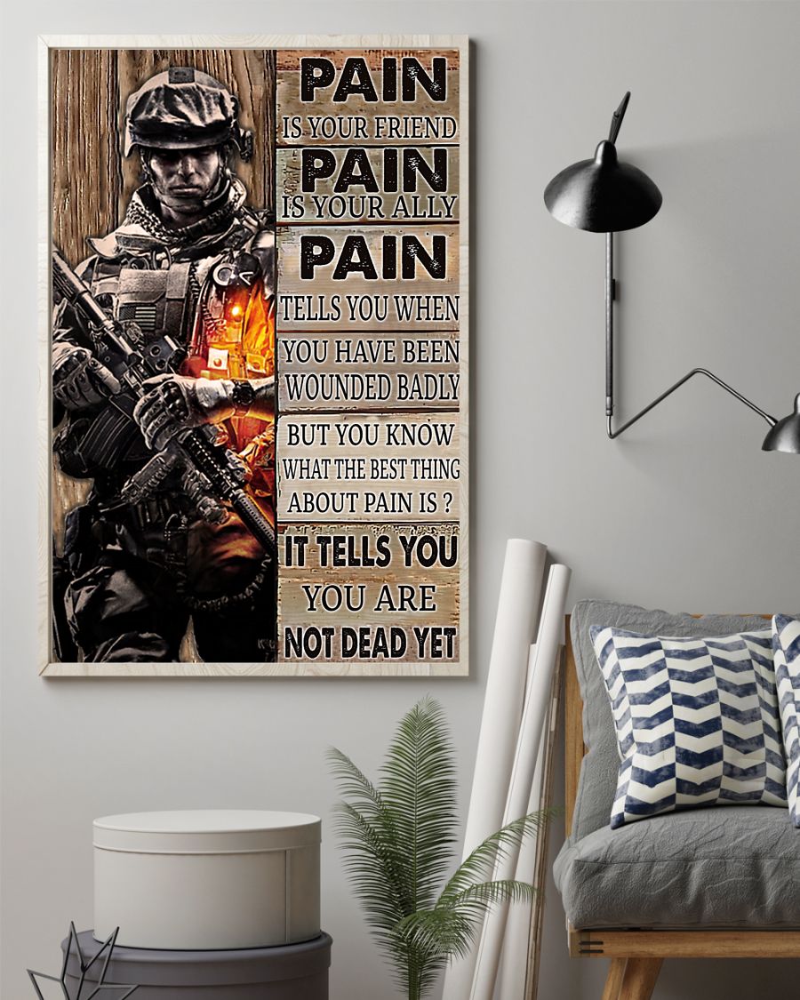 Veteran pain is your friend pain is your ally poster 7