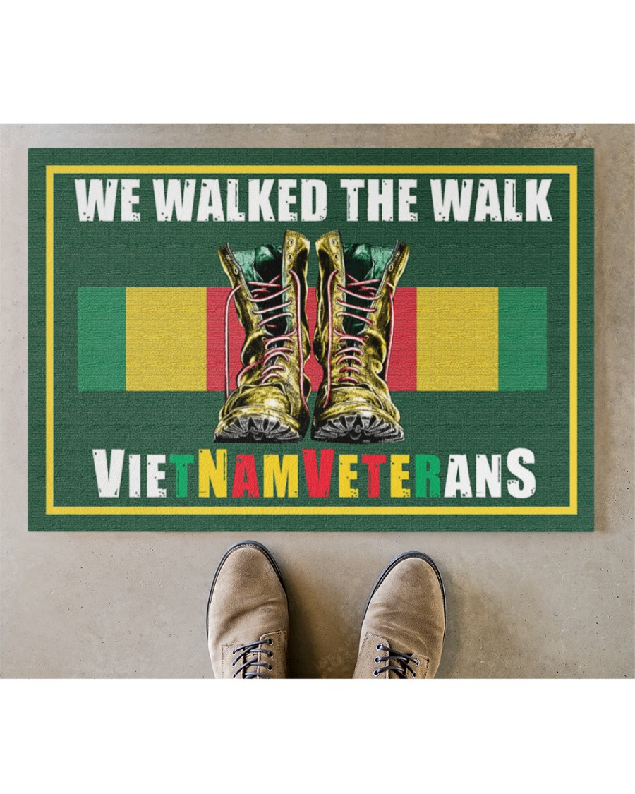 Vietnam veteran We walk the walks doormat Picture 2