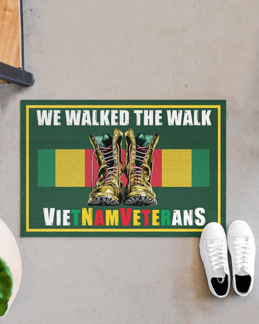 Vietnam veteran We walk the walks doormat Picture 3