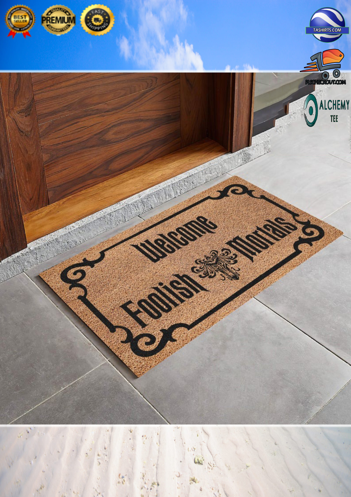 Welcome foolish mortals doormat 1