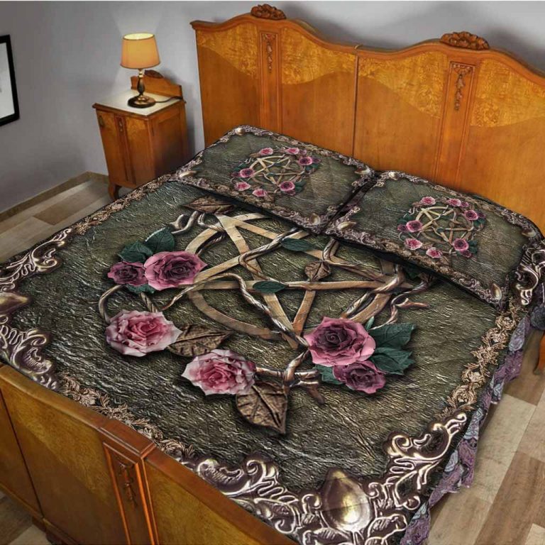 Witch Mystical 3D Pattern Print Quilt bedding Set 3