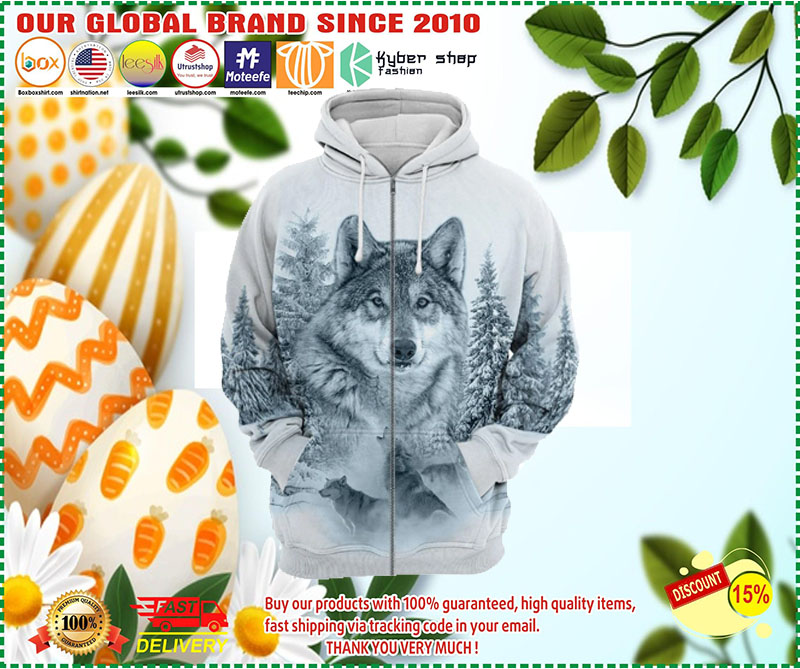 Wolf 3D all print hoodie 3