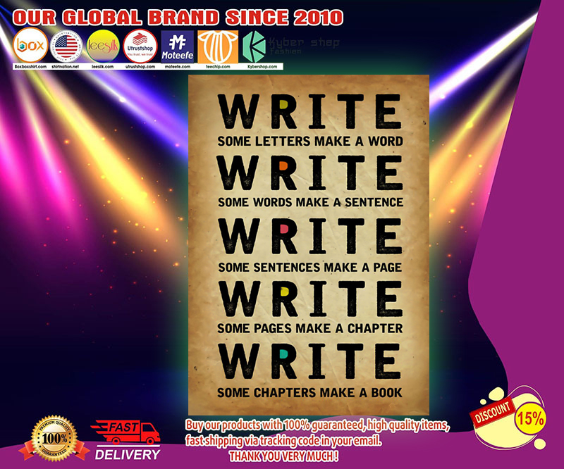 Write some letters make a word write some words make a sentence poster 3