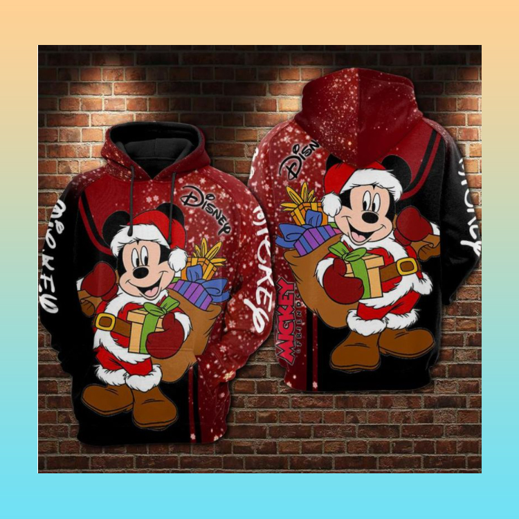 Christmas Mickey Mouse Disney 3D Hoodie