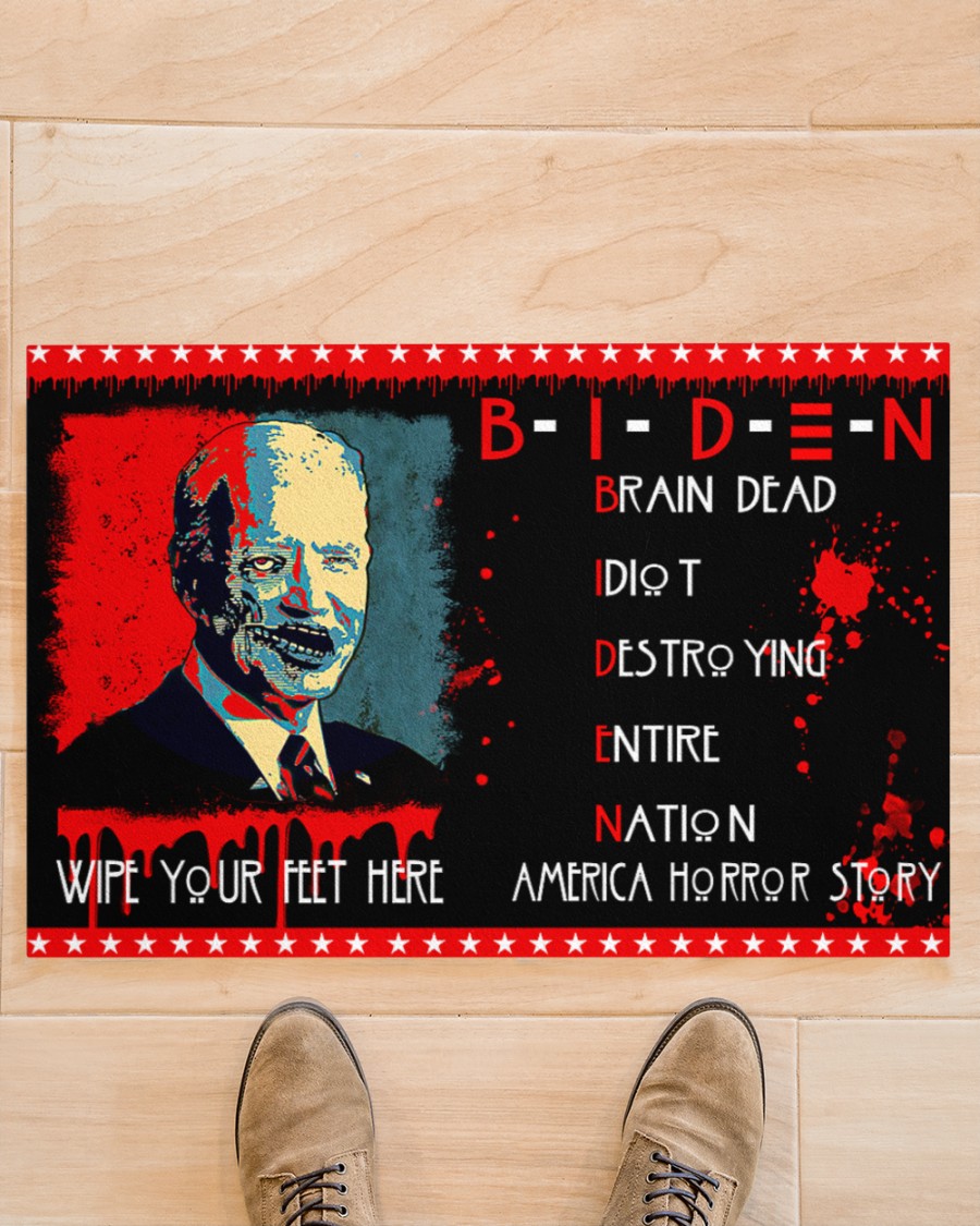 Zombie Biden wipe your feet here American Horror Story doormat 1