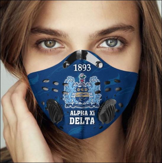 Alpha Xi Delta filter activated carbon face mask – dnstyles