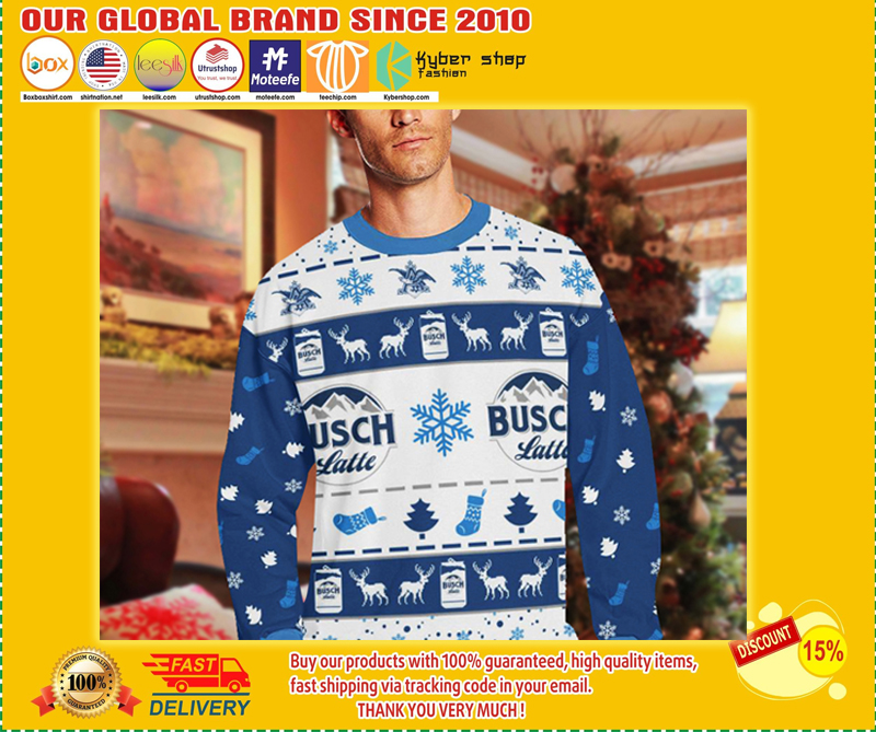 Busch latte ugly Christmas sweater 3
