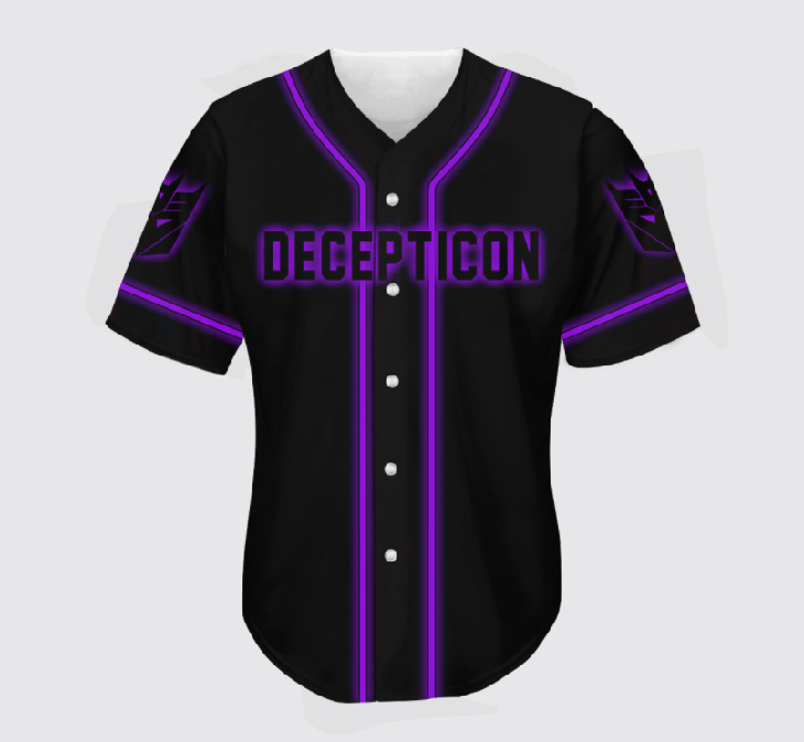 Decepticon Transformer Jersey Baseball Shirt1