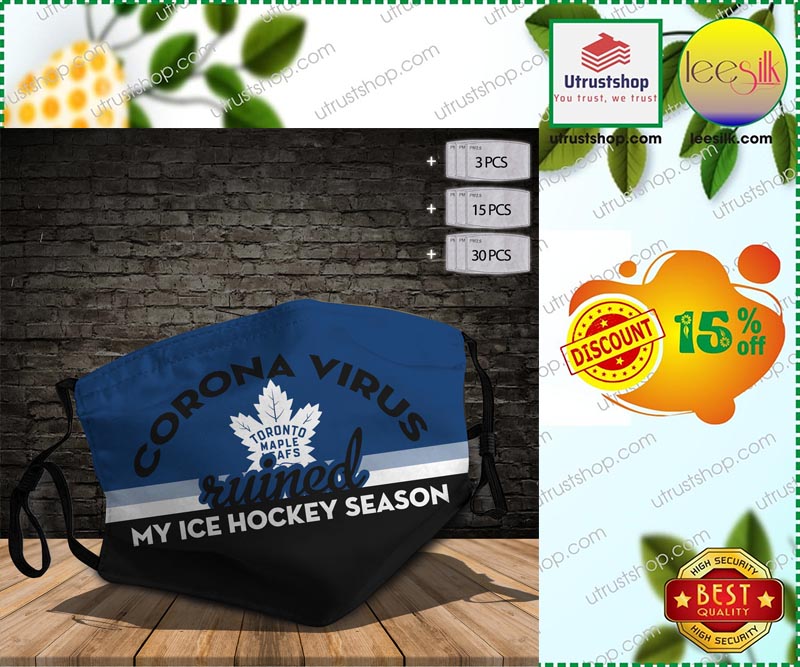 Toronto Maple Leafs Corona virus ruined My Ice Hockey Season 3d face mask – LIMITED EDITION