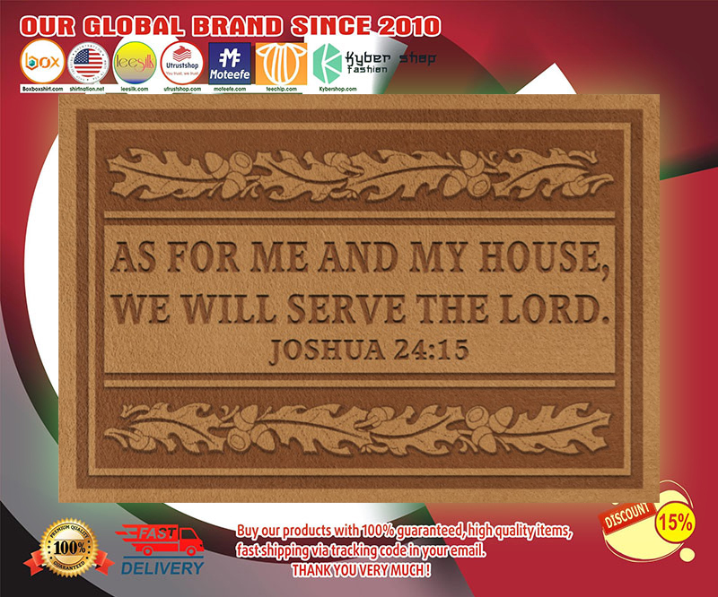 As for me and my house we will serve the lord doormat 3