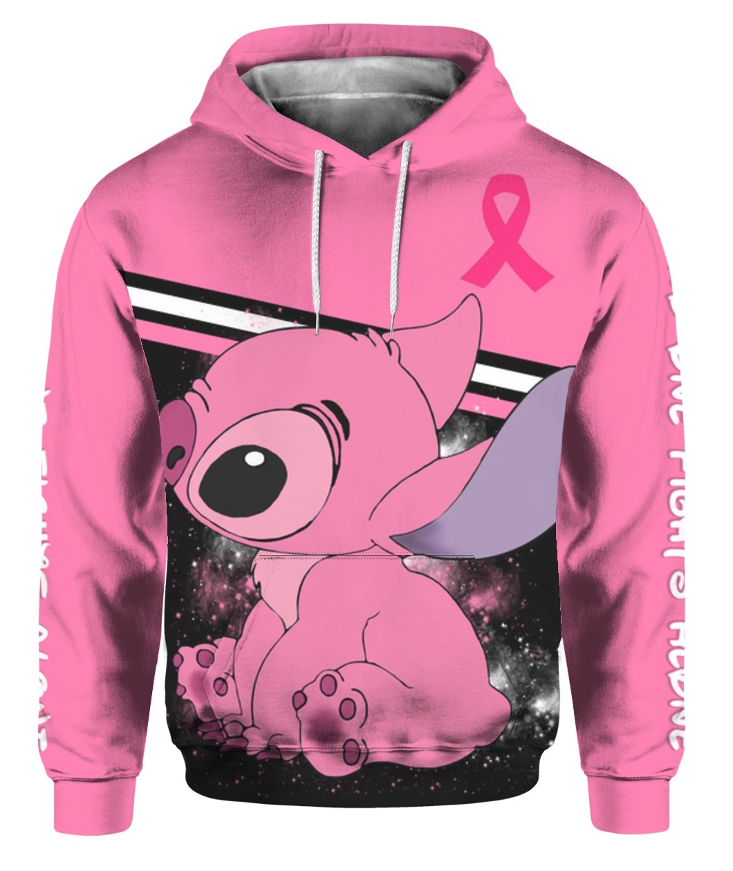 Cancer Awareness Stitch ohana means family 3d hoodie - LIMITED EDITION BBS