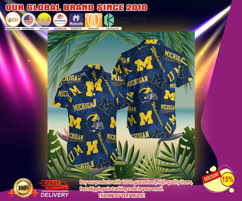University of michigan hawaiian shirt