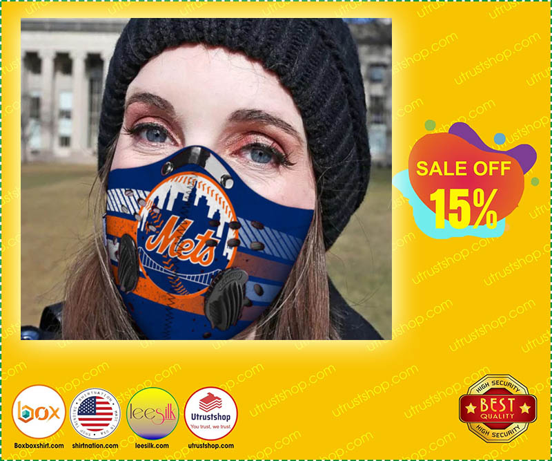 New York Mets filter face mask 2