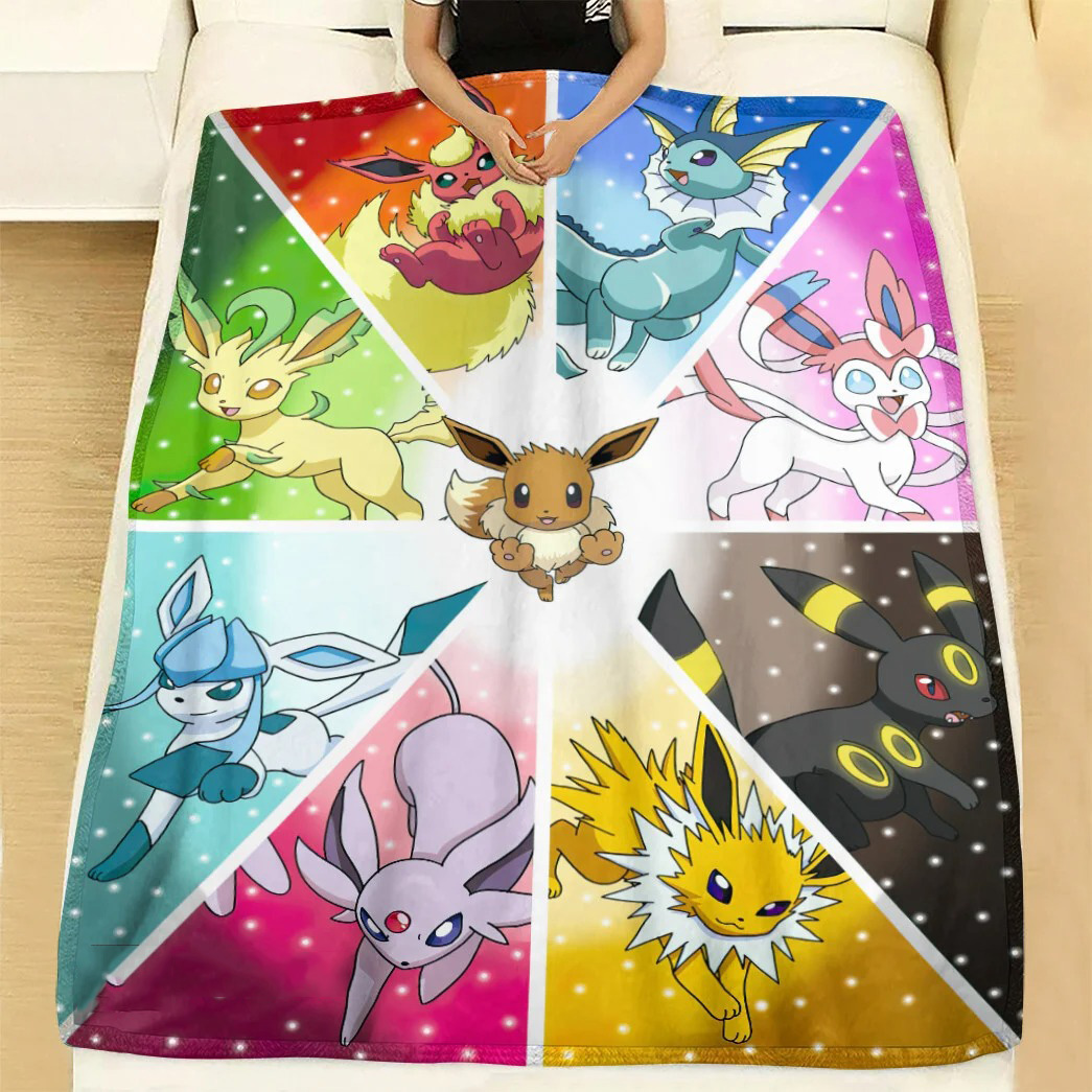 Anime Pokemon Eeveelutions Custom Soft Blanket – Saleoff 171121