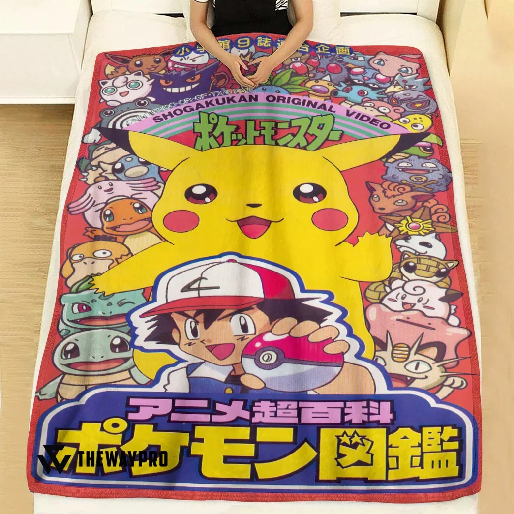 Anime Pokemon Shogakukan Custom Soft Blanket – Saleoff 181121