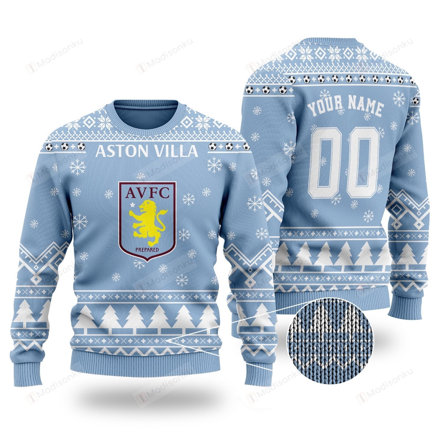 [ Amazing ] Aston Villa FC cutom name and number sweater – Saleoff 271121
