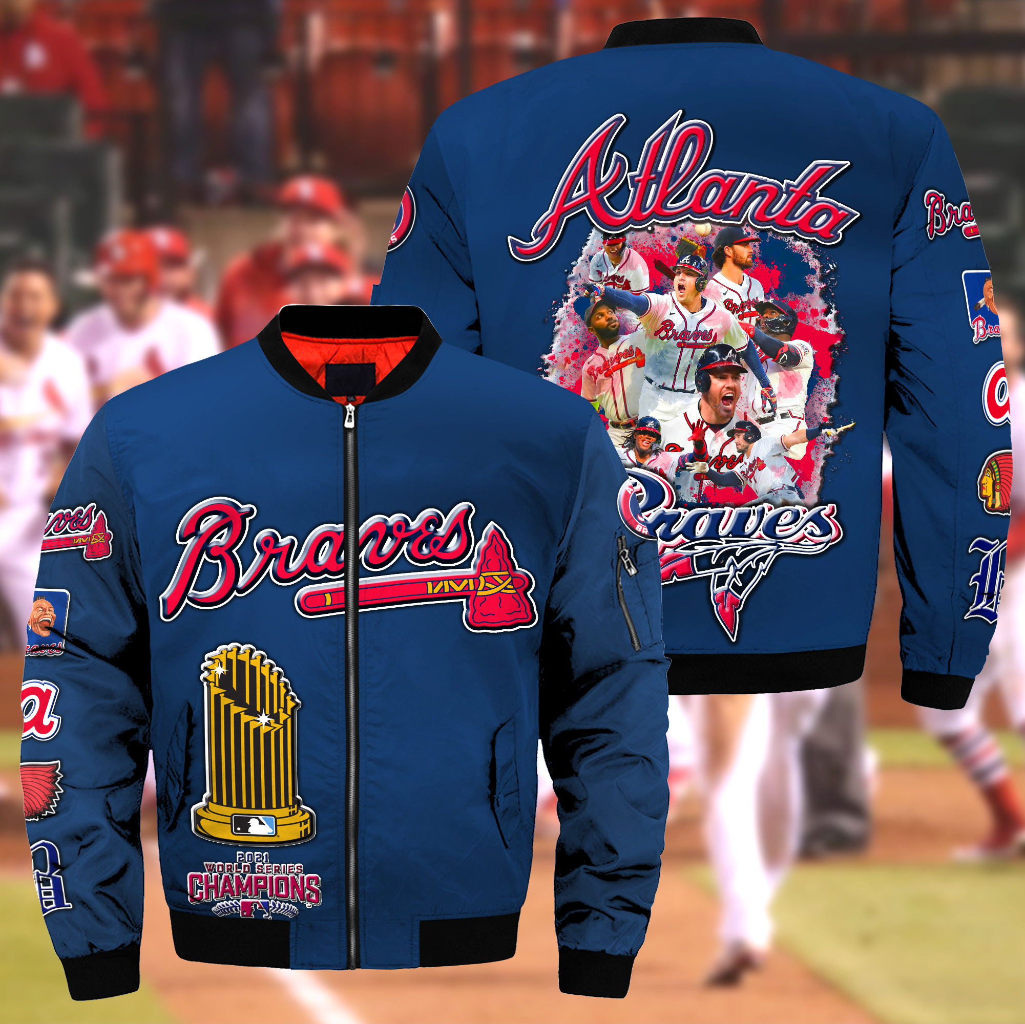 Atlanta Braves World Series 2021 Champions Bomber Jacket – Saleoff 101121