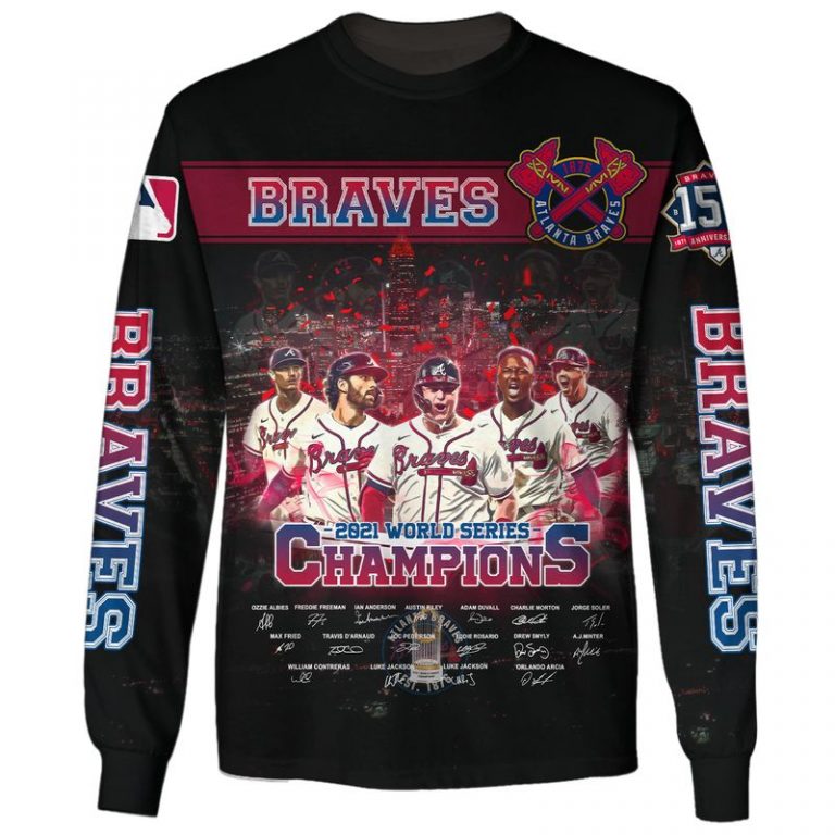 Atlanta Braves World Series Champions 2021 3d sweater