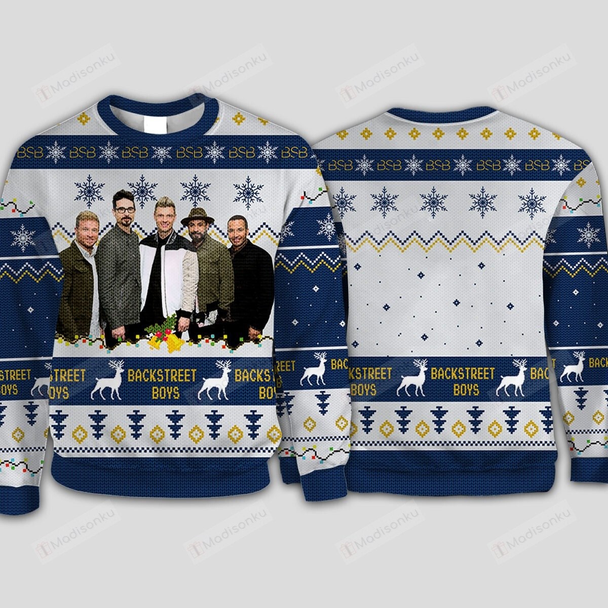 Backstreet Boys ugly christmas sweater