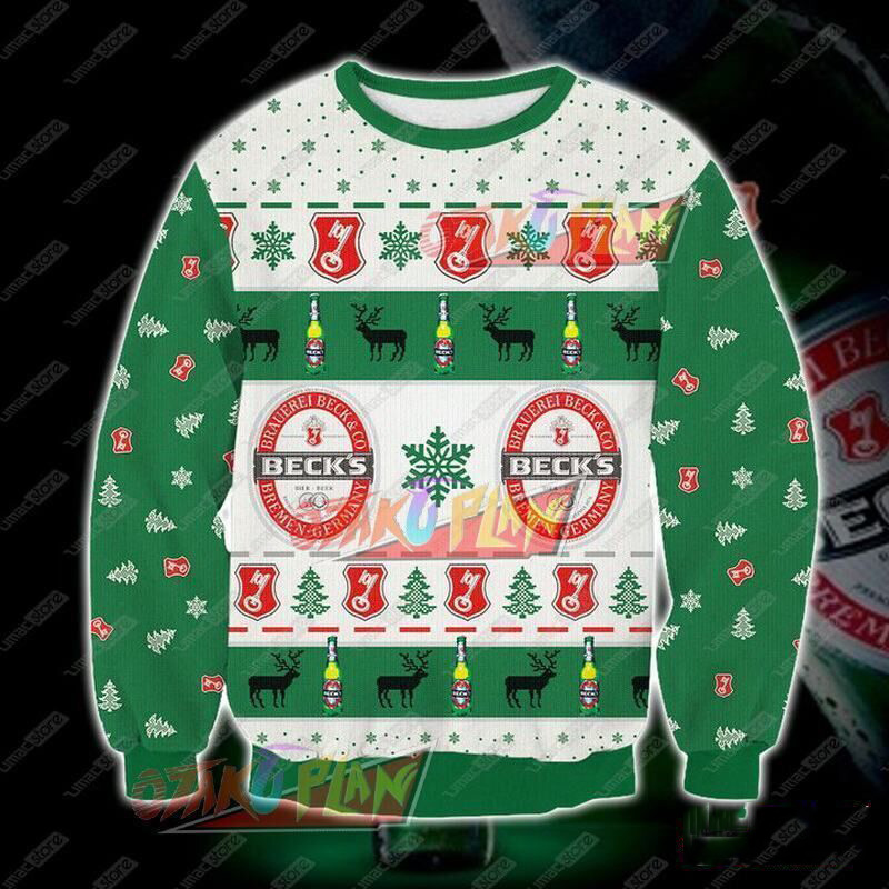 Beck's Beer Ugly Christmas Sweater