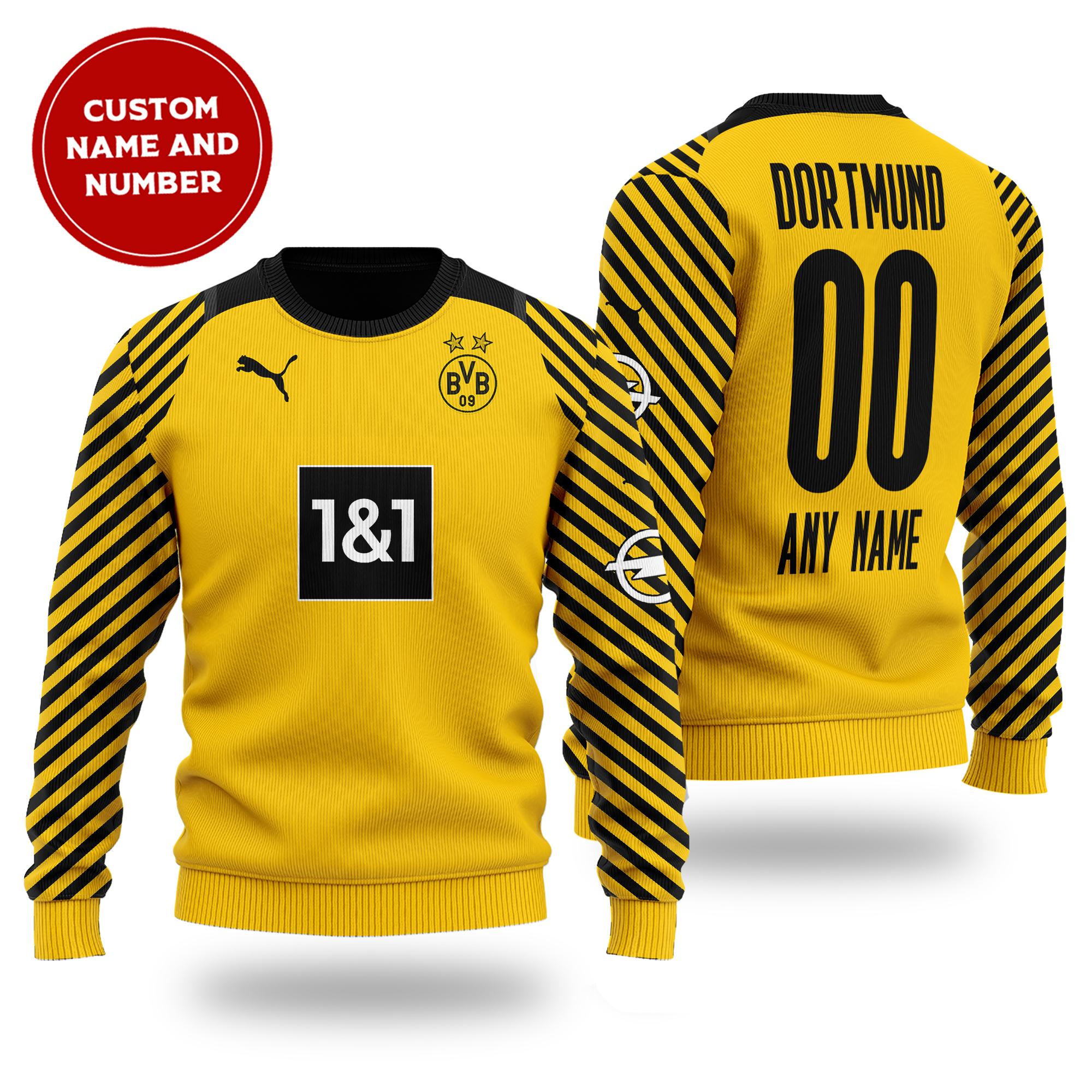 [ Amazing ] Bundesliga Borussia Dortmund FC cutom name and number sweater – Saleoff 261121