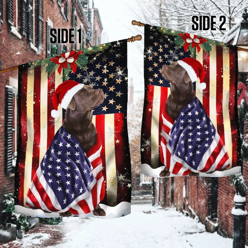 Chocolate Labrador Retriever Flag Merry Christmas – Saleoff 221121