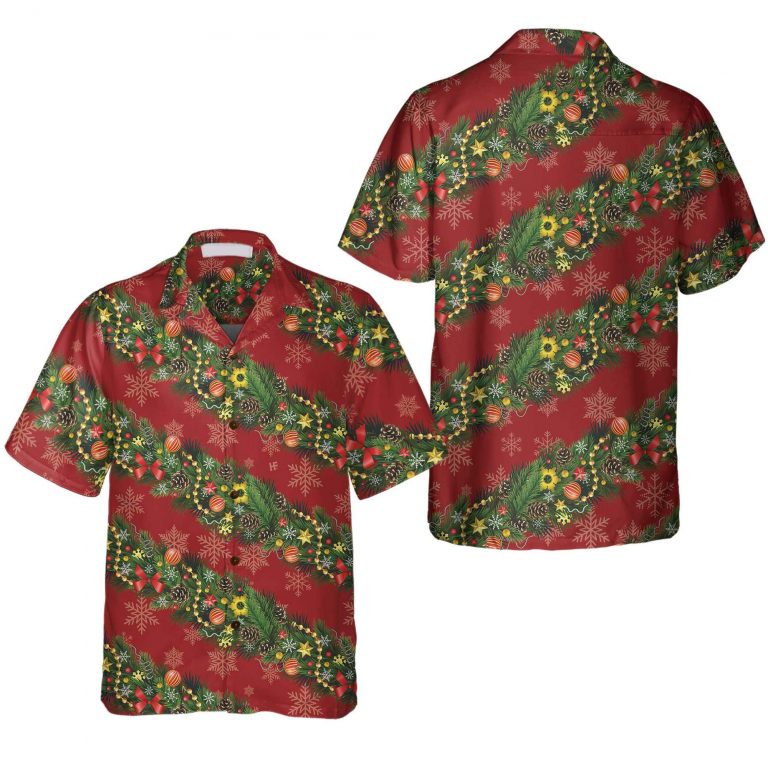 Christmas Decorations With Snowflakes Christmas Hawaiian Shirt