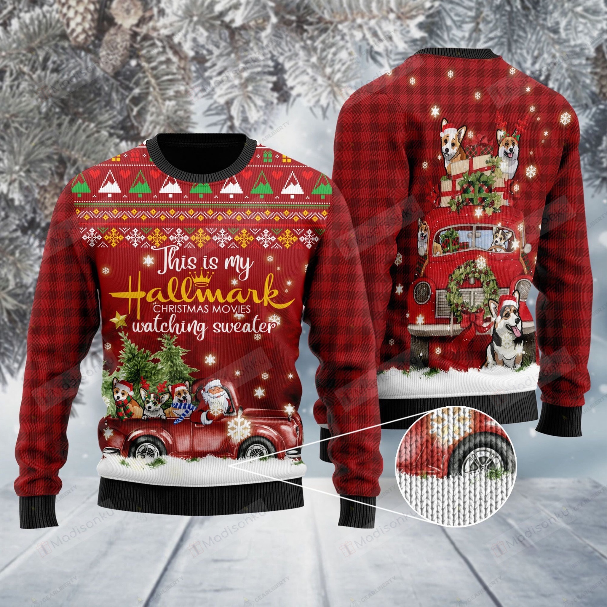 [ Amazing ] Corgi and Santa Claus this is my hallmark ugly christmas sweater – Saleoff 301121