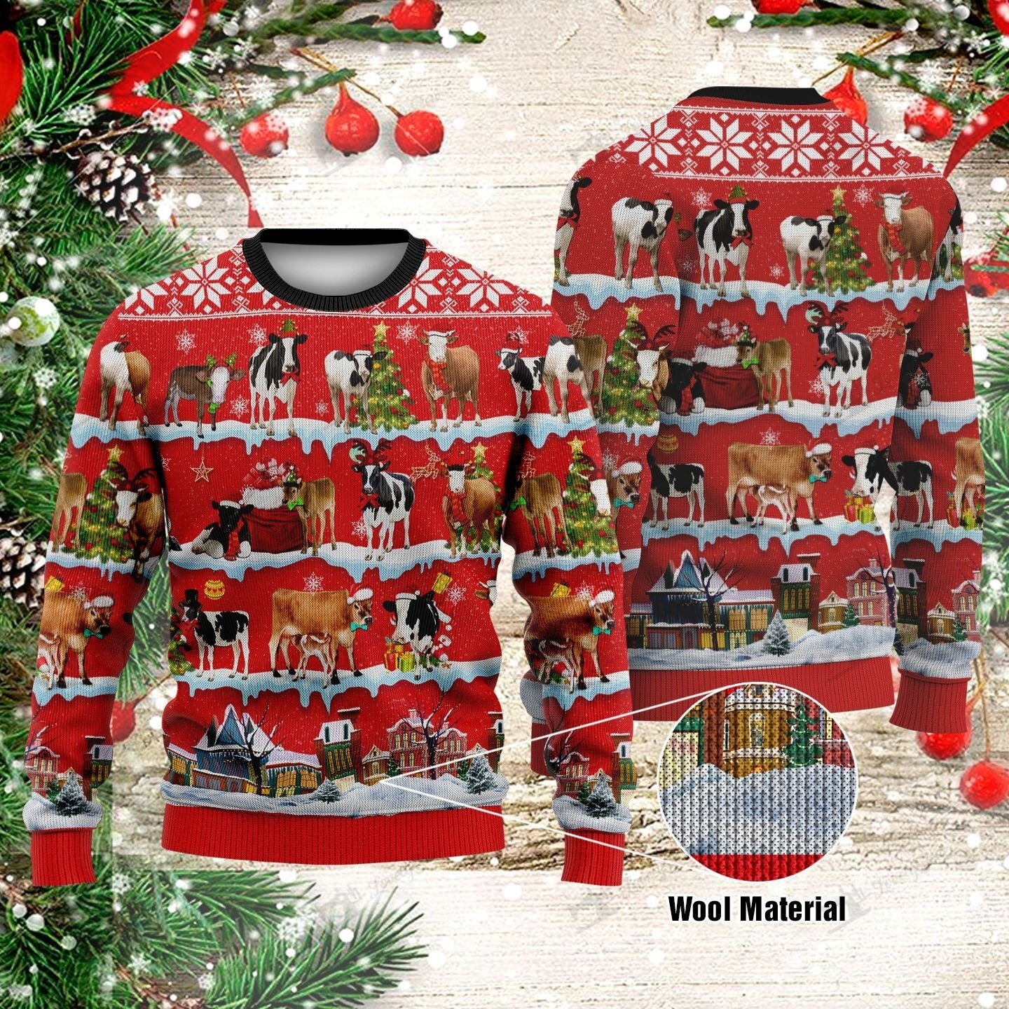 Cows christmas sweater – Saleoff 241121