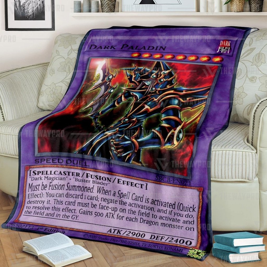 Dark Paladin Card Custom Soft Blanket