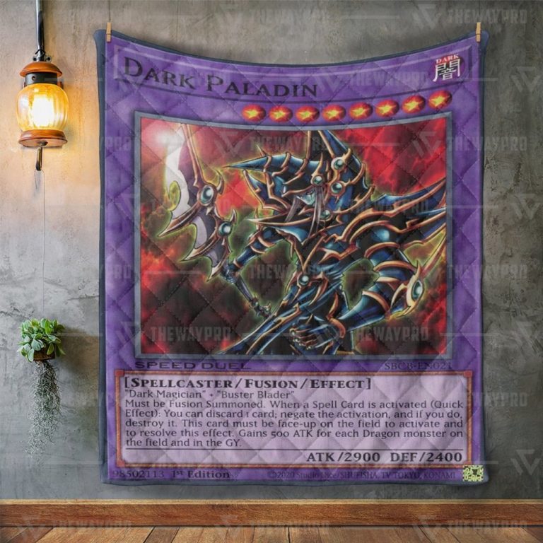 Dark Paladin Card Custom Soft Blanket