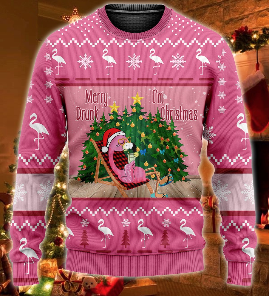 [ Amazing ] Flamingo Merry drunk I’m christmas sweater and hoodie – Saleoff 291121