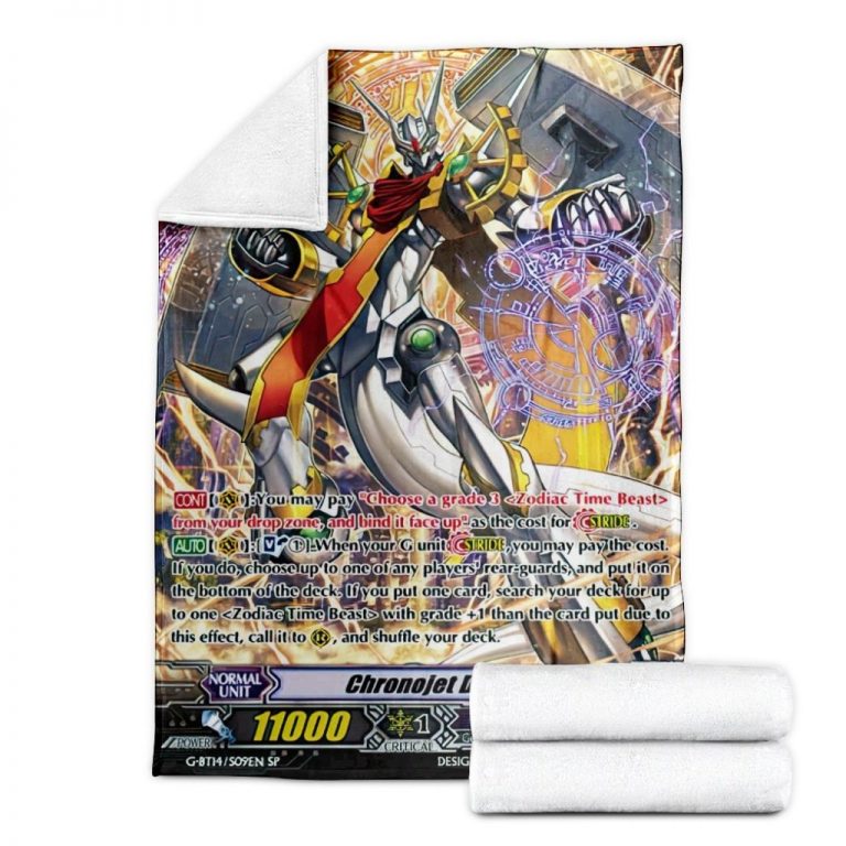 Game Vanguard Cards Chronojet Dragon Z SP Custom Soft Blanket