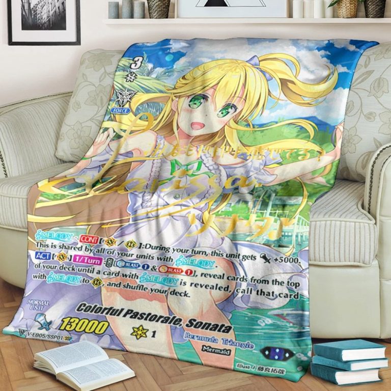 Game Vanguard Cards Colorful Pastorale Sonata SP Custom Soft Blanket