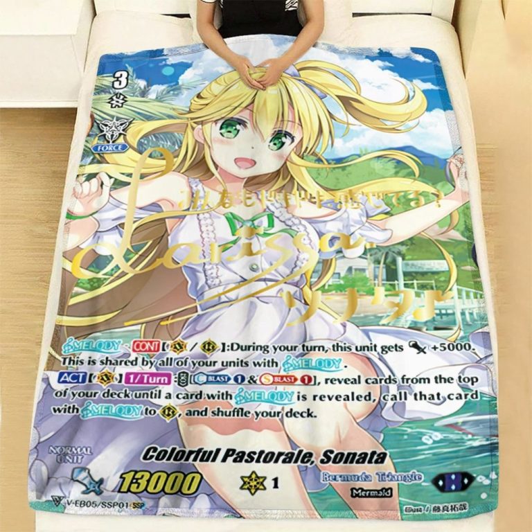 Game Vanguard Cards Colorful Pastorale Sonata SP Custom Soft Blanket