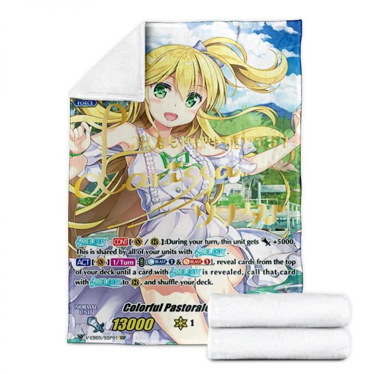 Game Vanguard Cards Colorful Pastorale Sonata SP Custom Soft Blanket