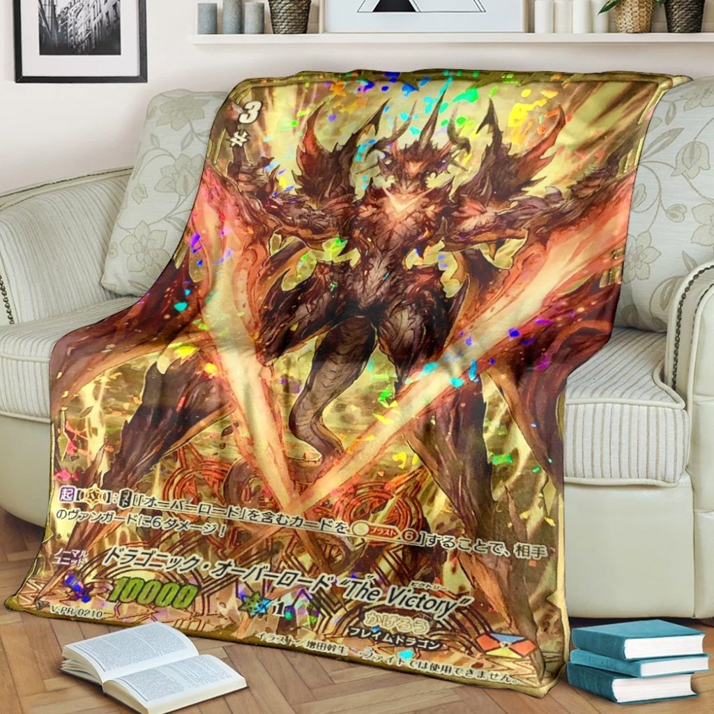 Game Vanguard Cards Dragonic Overlord The Victory Custom Soft Blanket