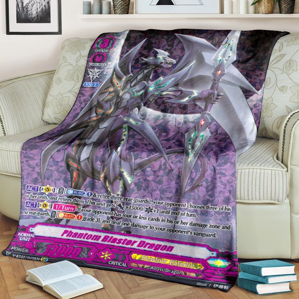 Game Vanguard Cards Phantom Blaster Dragon Secret Campaign Limited Custom Soft Blanket – Saleoff 111121