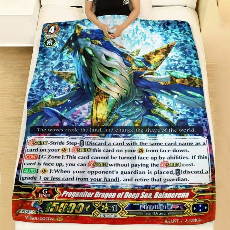 Game Vanguard Cards Progenitor Dragon of Deep Sea Balanerena Custom Soft Blanket