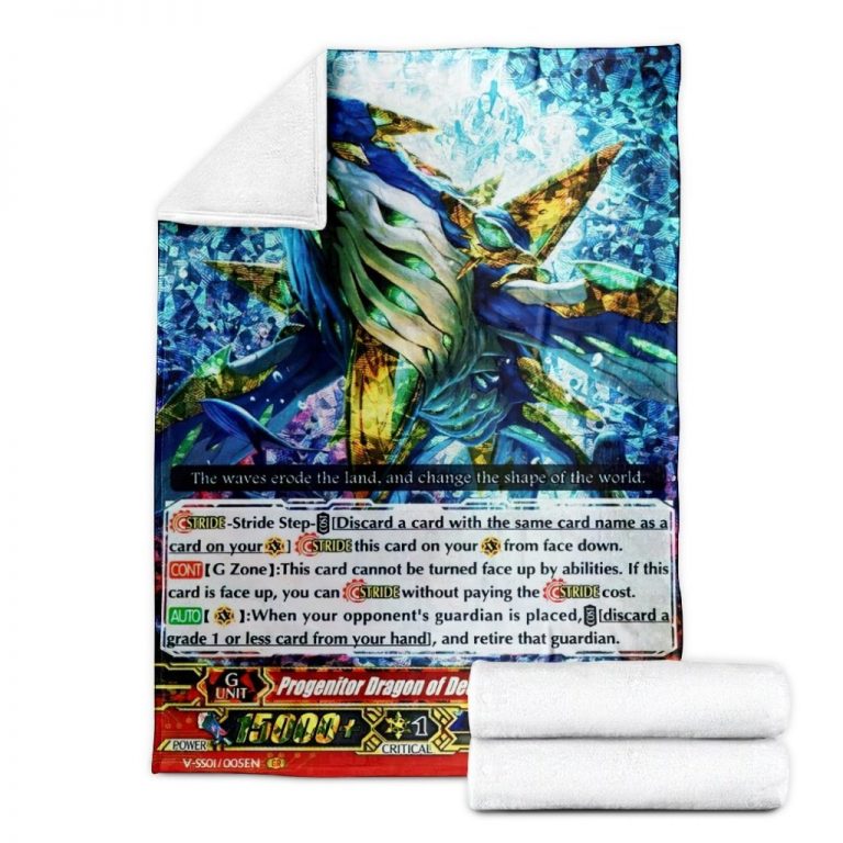 Game Vanguard Cards Progenitor Dragon of Deep Sea Balanerena Custom Soft Blanket