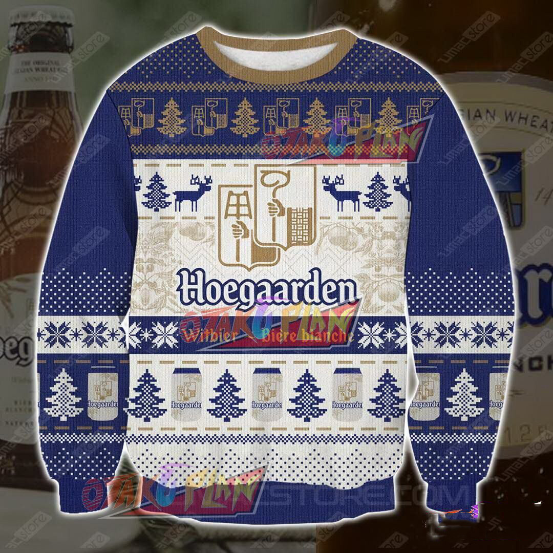 Hoegaarden White Beer Ugly Christmas Sweater