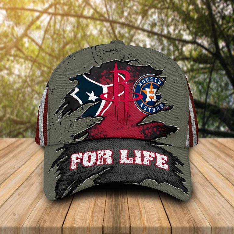 Houston Texans Houston Astros Houston Rockets For Life Cap