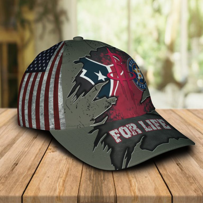 Houston Texans Houston Astros Houston Rockets For Life Cap