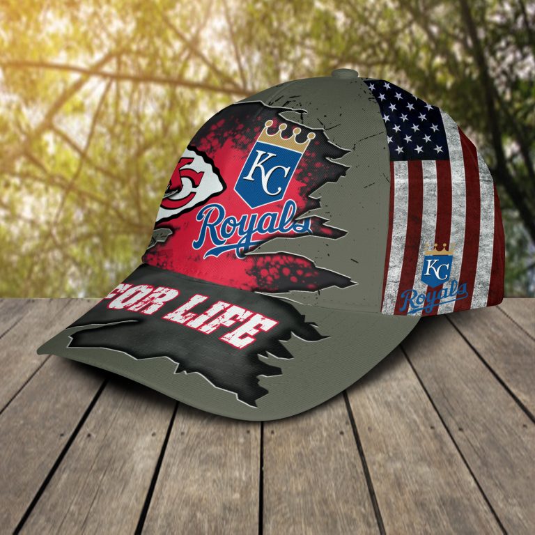 Kansas City Chiefs Kansas City Royals For Life Cap